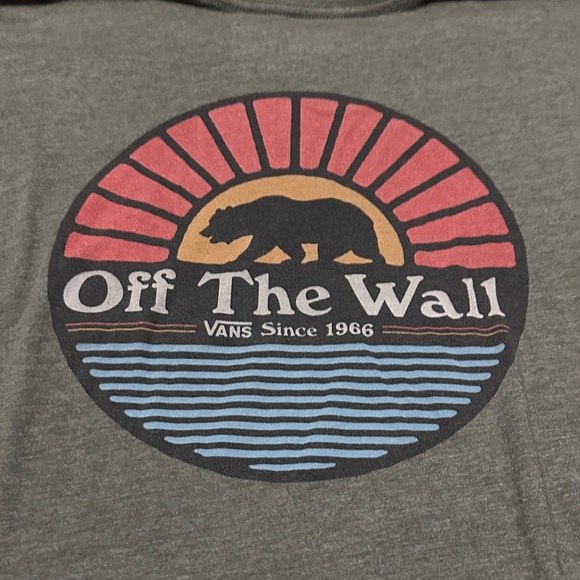Vans Off The Wall Graphic Tee - Red, Yellow, Blue - Picture 1 of 3